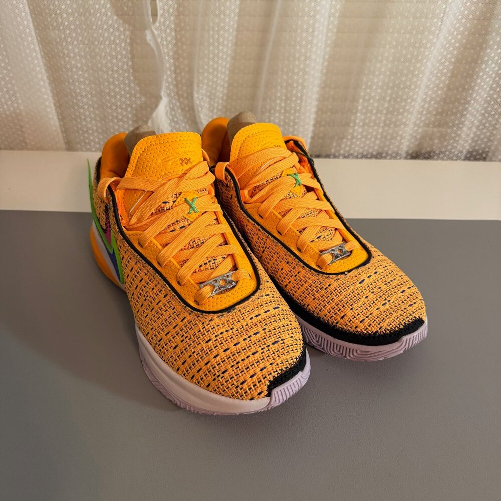 Nike LeBron James XX Laser Orange/Racer Blue DJ5423-801 Mens Size 5